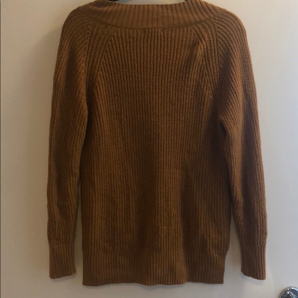 Nordstrom bp brown oversized v neck sweater - Picture 4 of 4